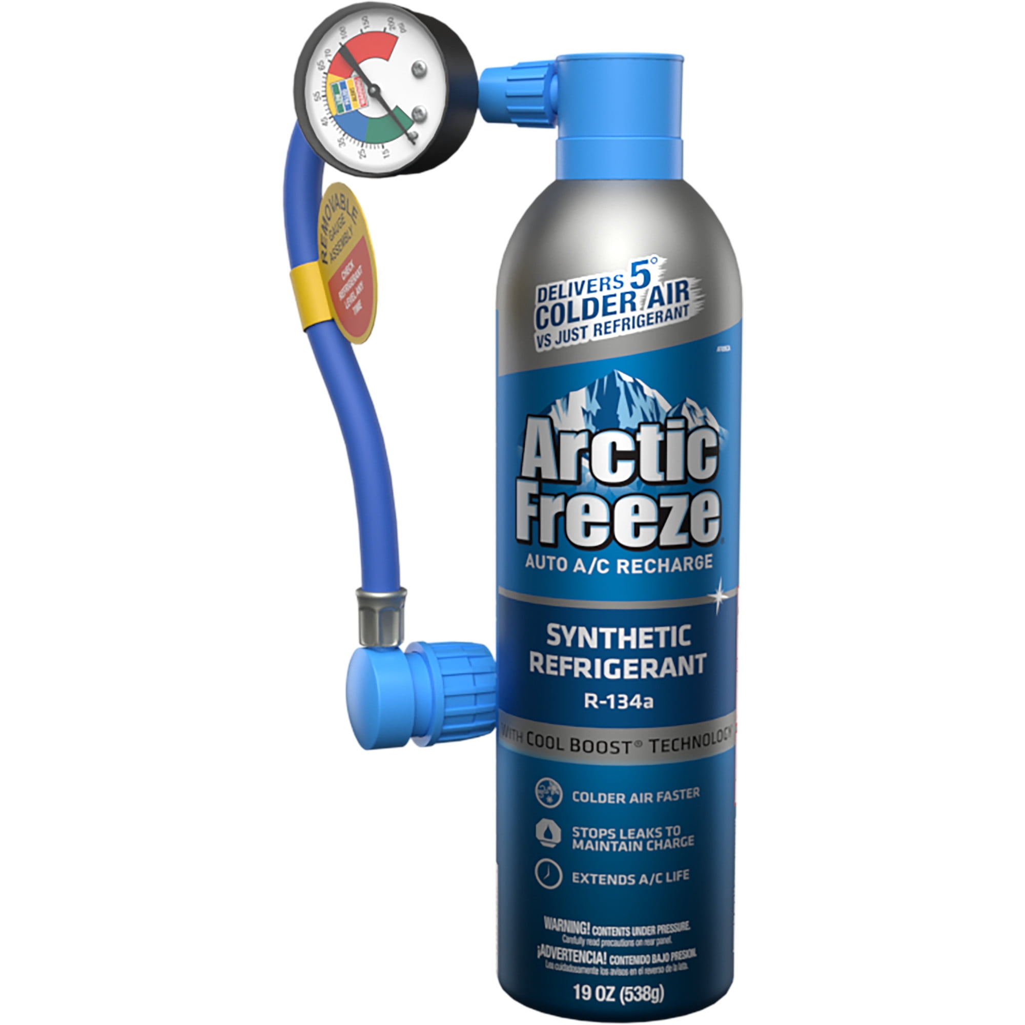 Arctic Freeze Ultra Synthetic Automotive Refrigerant 134a - 19 oz (CA Compliant)