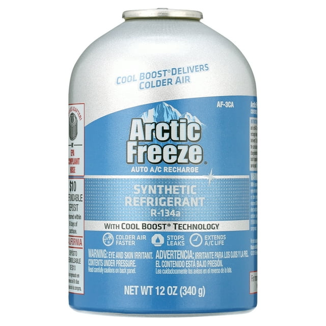 Arctic Freeze Ultra Synthetic R134a+ Automotive Refrigerant - 12 OZ ...