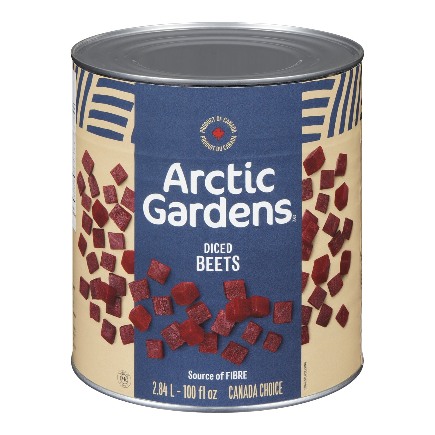 Beets Package Arctic Gardens Diced Beets, Bulk Food Service, 2.84L/100 oz, Gluten ...