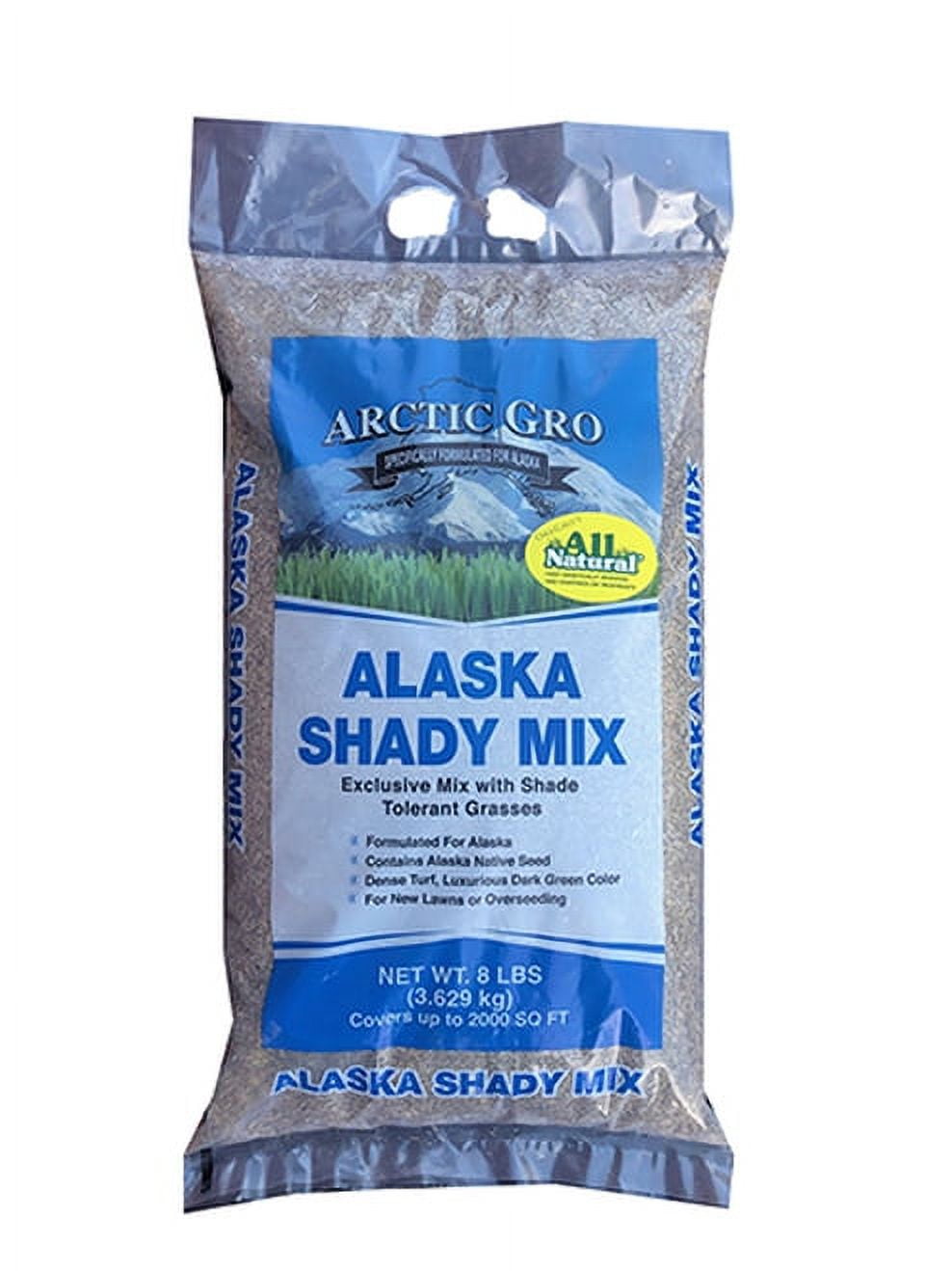 Arctic Gro Alaska Shady Mix Lawn Planting Seeds, 8 lb