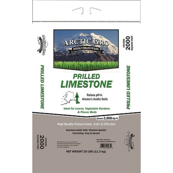 Arctic Gro Prilled Limestone Fertilizer, 25 lbs