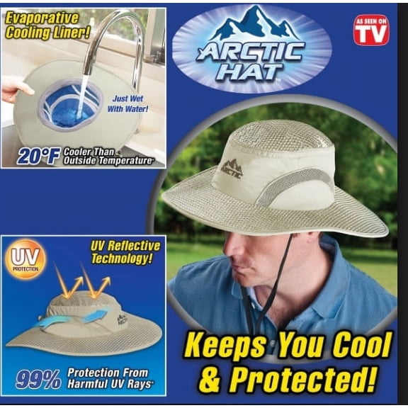 Arctic Hat Evaporative Cooling Hat with UV Protection Lightweight Performance Fabric
