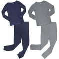thumbnail image 1 of Arctic Hero Baby Boys’ Thermal Underwear - 4 Piece Waffle Knit Top and Long Johns (12M-4T), 1 of 6
