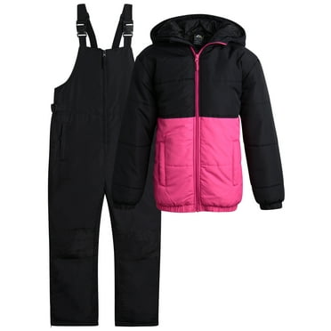 Arctic Hero Kids' Ski Set – 2 Piece Unisex Insulated Waterproof Snow Bib & Hooded Jacket (4-18)