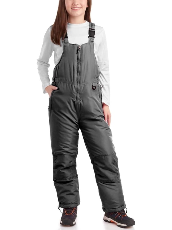 Kids' Snow Bib - Boys' and Girls' Insulated Waterproof Ski Pants Overalls (2T-18)