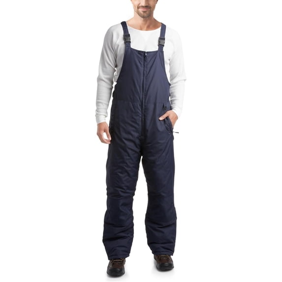 Arctic Hero Mens Snow Bib Insulated Waterproof Ski Pants/Snowboard Overalls with Pockets, L, Navy
