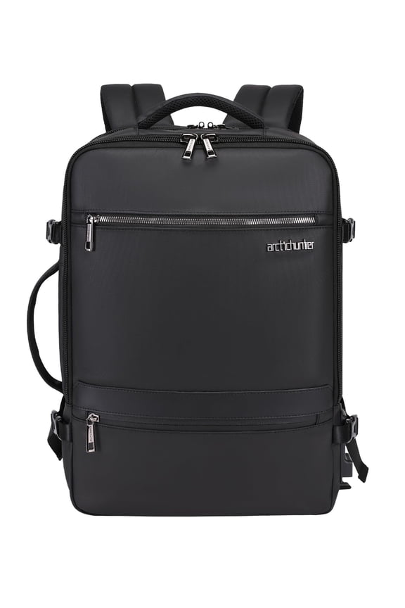 Arctic Hunter Travel Backpack 17.3 inch Laptop Compartment 35L Expandable Design Toiletry Pouch 180° Opening Colthing Pocket 2 in 1 Convertible Bag