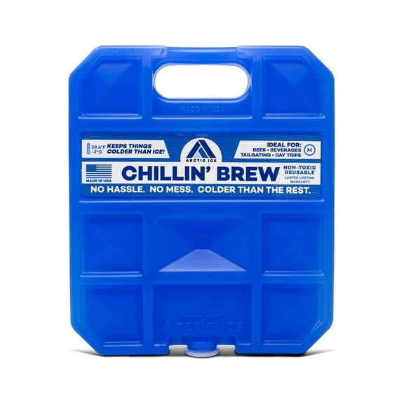 Arctic Ice 1209 Chillin Brew Reusable Freezer Ice Pack Medium (1.5 lbs)