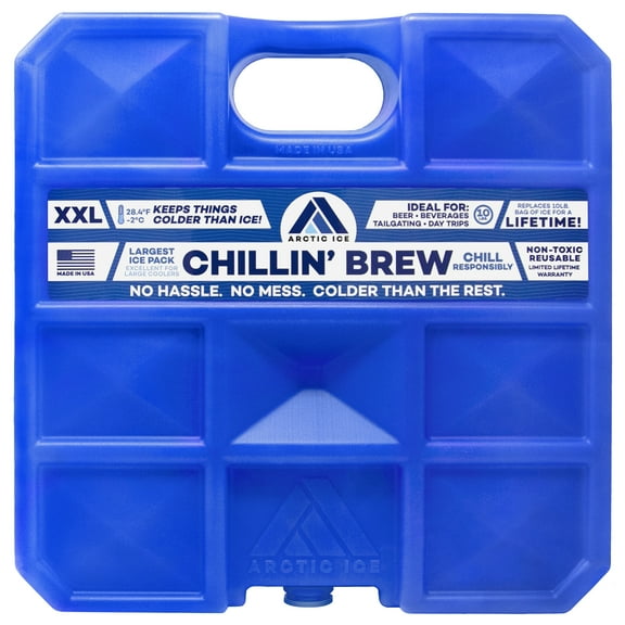 Arctic Ice 1261 Chillin' Brew Series Reble Freezer Ice Pack XXL (10 lbs)