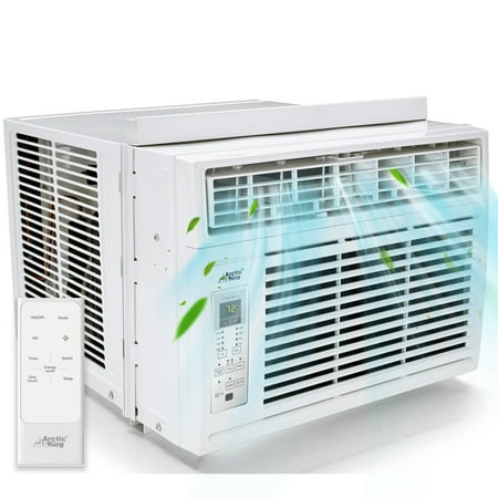 Arctic King 12,000 BTU Window Air Conditioner, Cools up to 550 Sq. Ft, with Digital Panel and Remote Control, Easy Installation, for House, Apartment, and Office