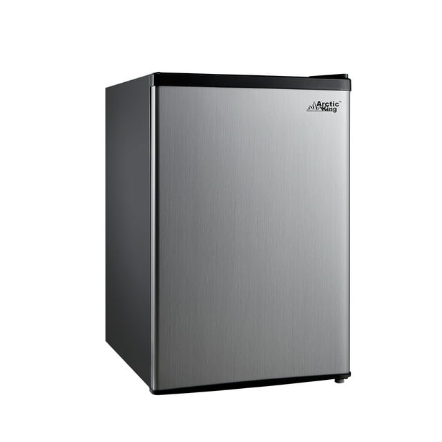 Arctic King 2.4 Cu ft Single Door Mini Fridge, Stainless Steel ...