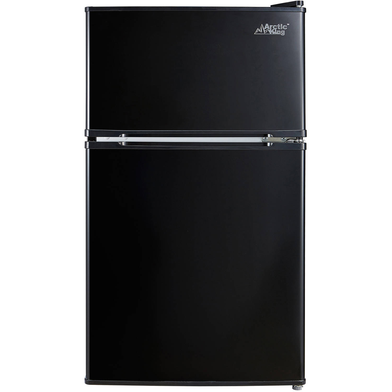 Arctic King 3.2 Cu ft Two Door Compact Refrigerator with Freezer, Black - image 1 of 12