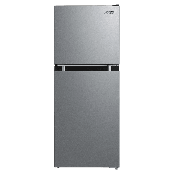Arctic King 4.5 Cu Ft Two-Door Compact Refrigerator, Stainless Steel Look