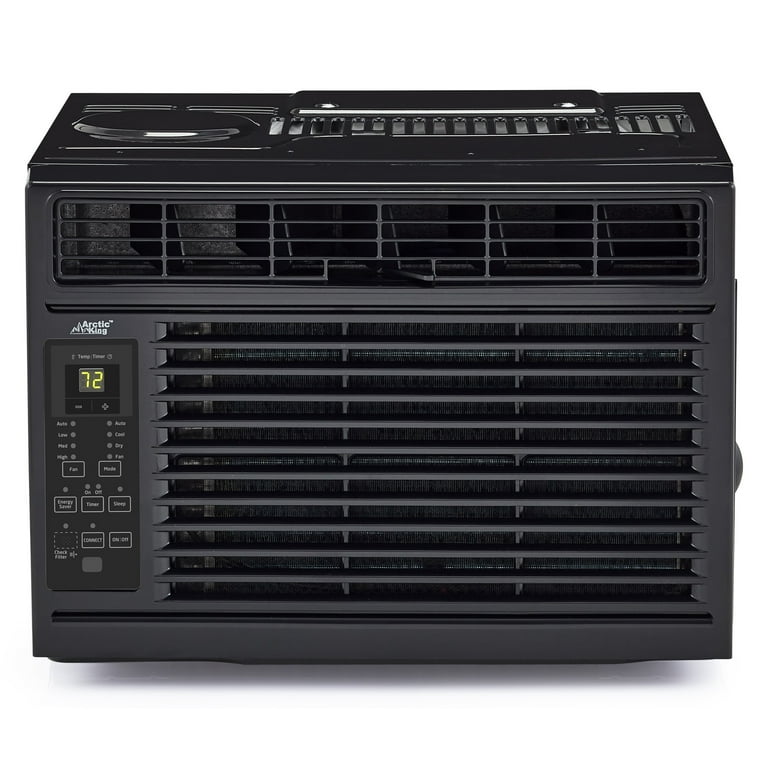 Arctic King 8,000 BTU 115V Smart Window Air Conditioner, Black - Main Image