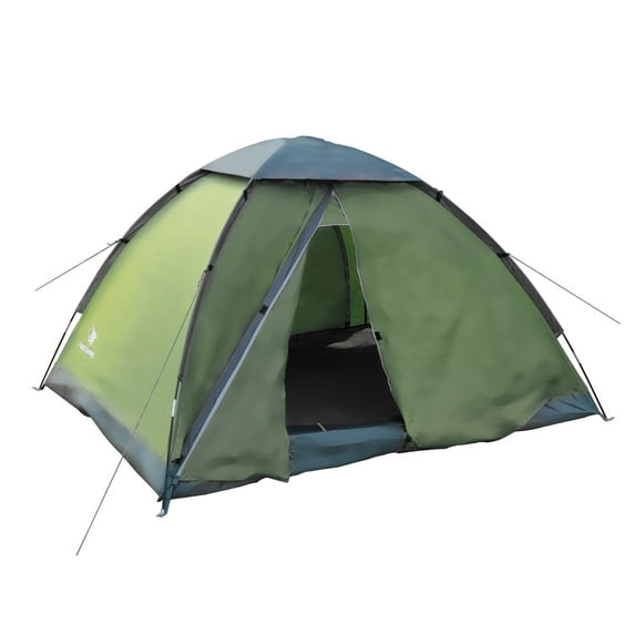 Arctic Lemmings 7 x 6 x 4.4 Feet Three-Person Backpacking Tent - Waterproof, Lightweight & Durable Camping and Hiking Tent for 3 People (Army Green)