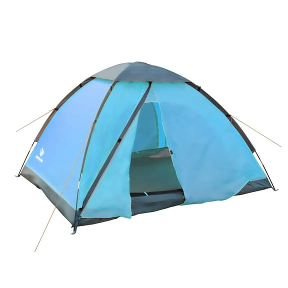 Arctic Lemmings 7 6 4.4 ft 3-Person Camping Tent Waterproof, Lightweight, and Durable for Backpacking, Hiking & Outdoor Use (Blue)