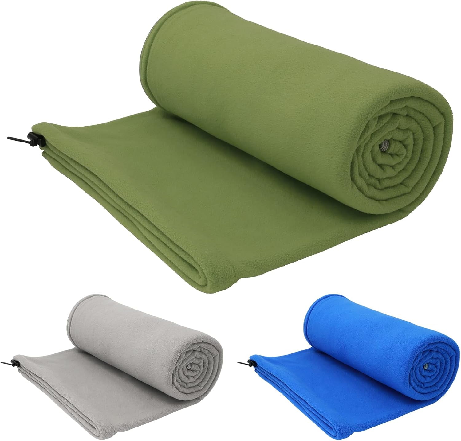 Arctic Lemmings Fleece Sleeping Bag Liner 75" Soft Microfiber Travel Blanket with Zipper for
