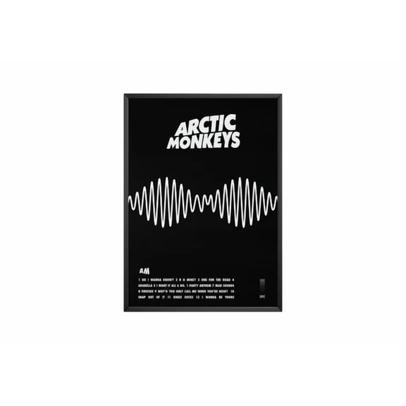 Arctic Monkeys Am Poster Music Room Decor Indie Rock Album Wall Art, Indie Rock Wall Poster, Am Album Inspired Music Art, UNFRAMED