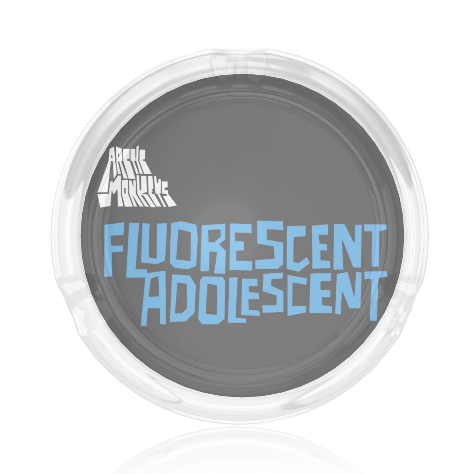 Arctic Monkeys Fluorescent Adolescent Round Glass Ashtray 3d Printing