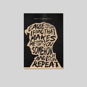 Arctic Monkeys Lyric Silhouette Canvas Wall Art, Music Quote Poster, Indie Rock Band Decor Bedroom Wall Poster Size 24x36 The Golden Shop