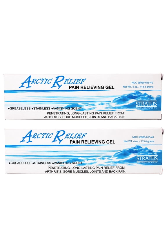 Pain Relieving Gel , Long-Lasting Relief from Arthritis, Sore Muscles, Joints and Back, 3.5% Natural Menthol, 4 OZ - 2 Pack