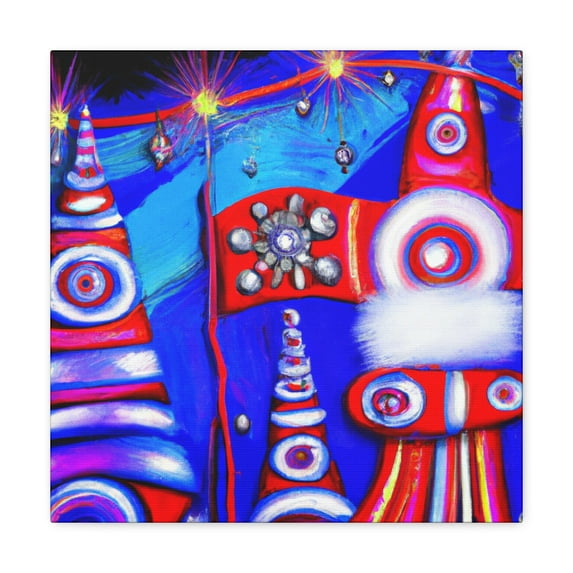 "Arctic Snowscapes Painting" - Canvas