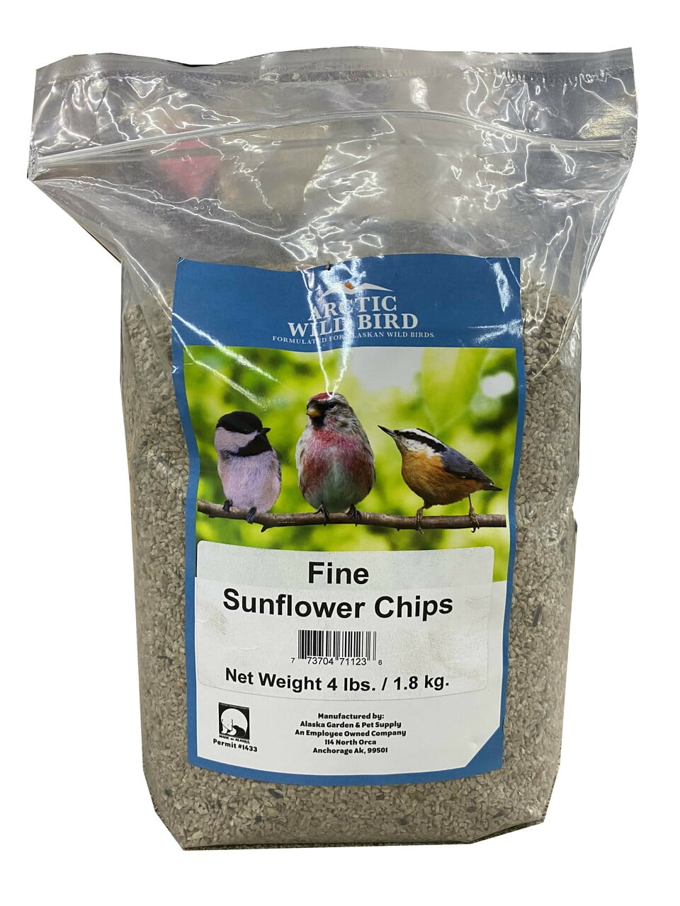 Arctic Wild Bird Fine 4lb Sunflower Chips