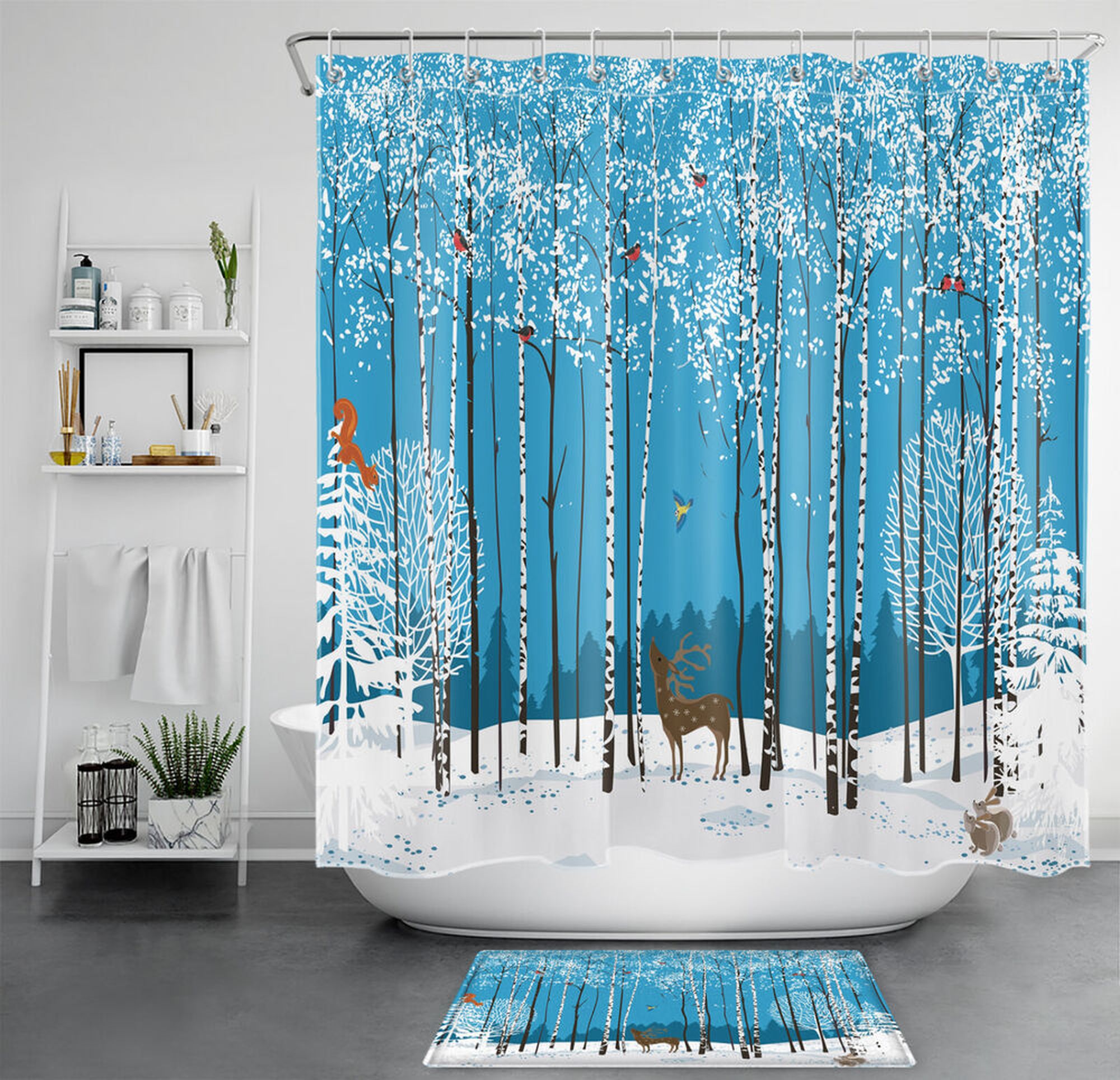 Arctic Wildlife Shower Curtain