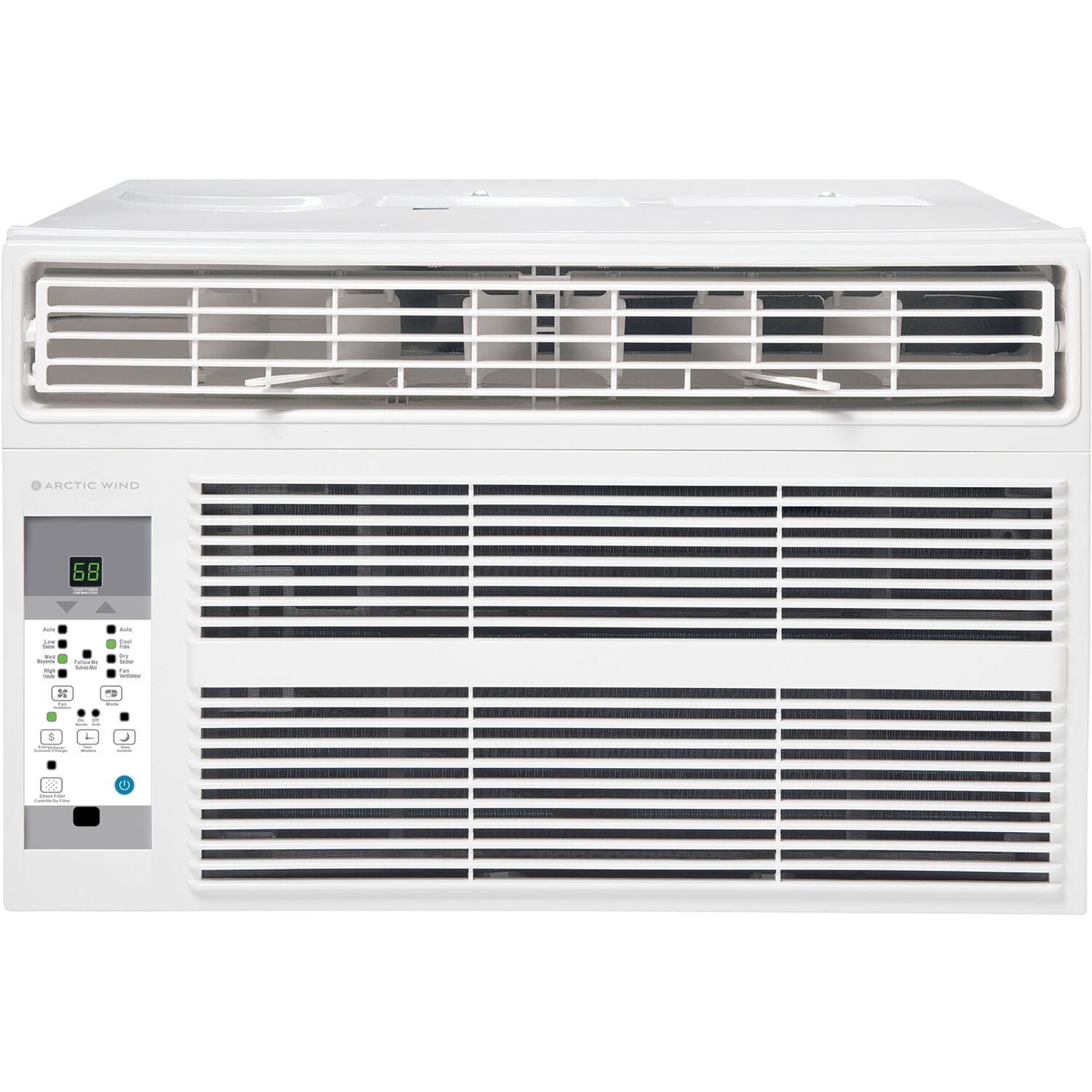 Arctic Wind 8000 BTU White Window Air Conditioner with Remote