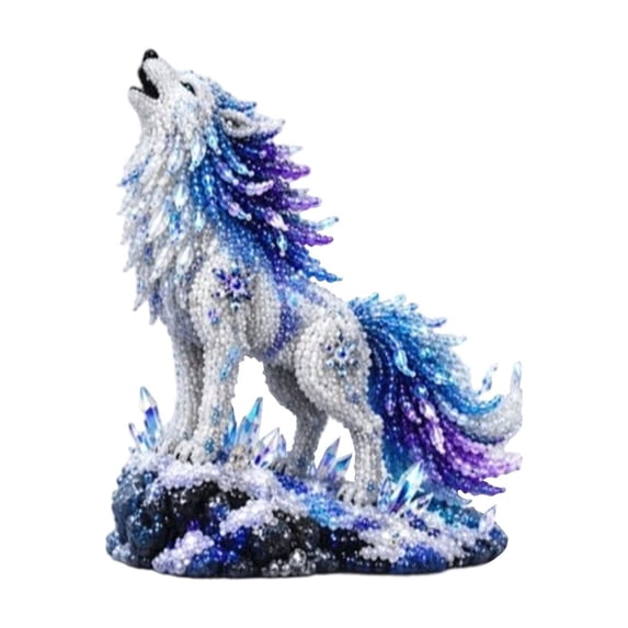Arctic Winter Guardians DIY Patchwork Kit, Felt Animal Sewing Kit for Beginners, 3D Stuffed Animals Mythical Creature, Pre-Cut Handmade Craft Kit for Home Decor & Creative Gift