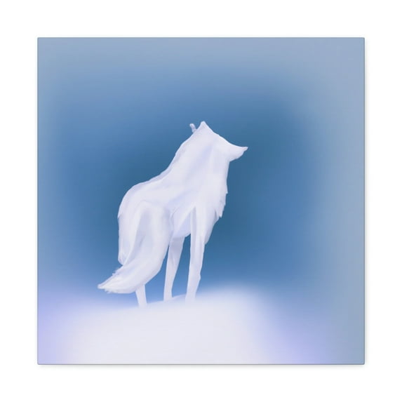 Arctic Wolf Minimalism - Canvas