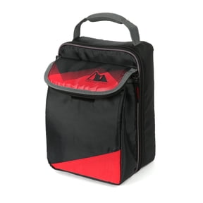 Arctic Zone Expandable Upright HardBody® Lunch Box with Microban® Protected Easy Clean Lining, Black and Red