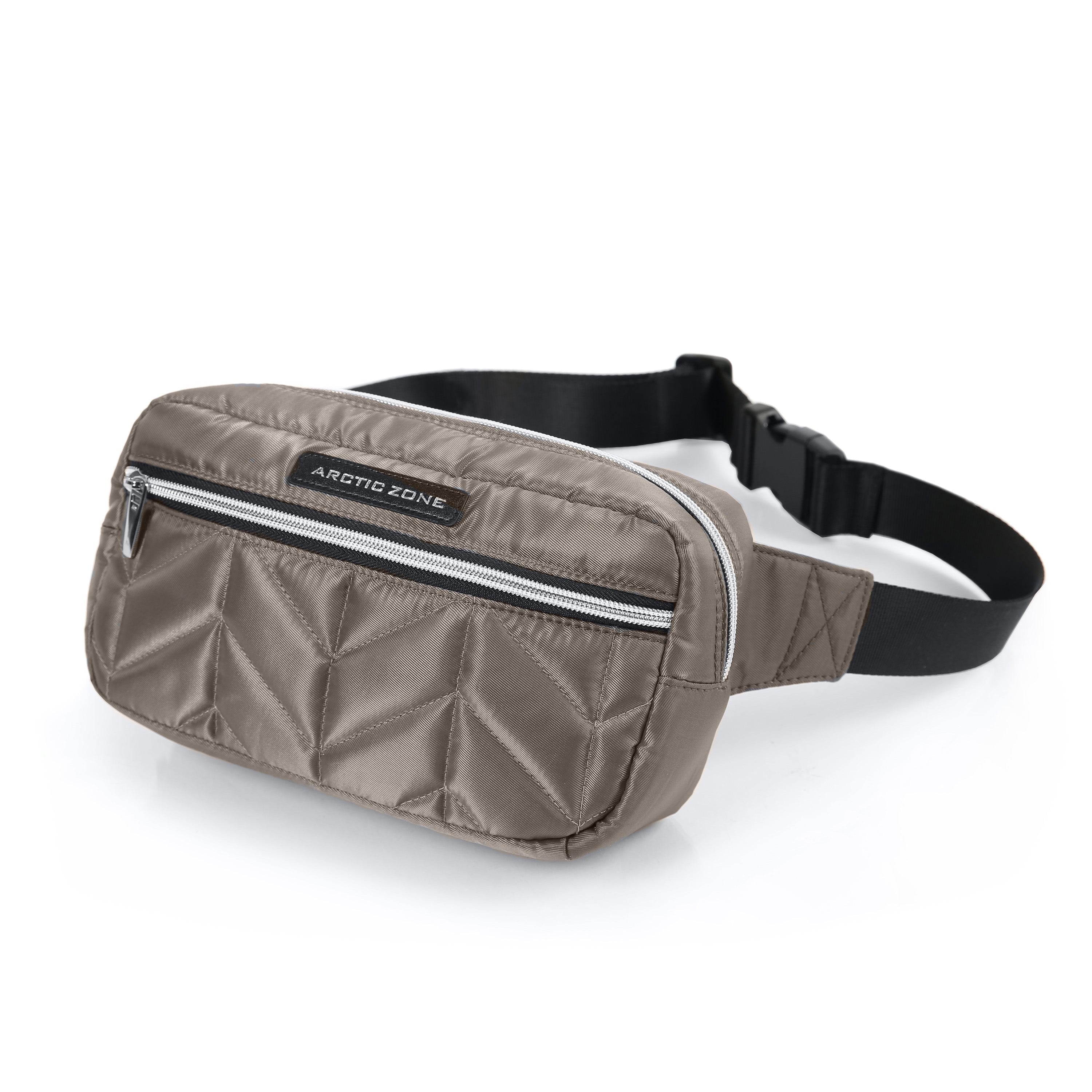 Arctic Zone Fanny Pack, Crossbody Lunch Bag, Gray