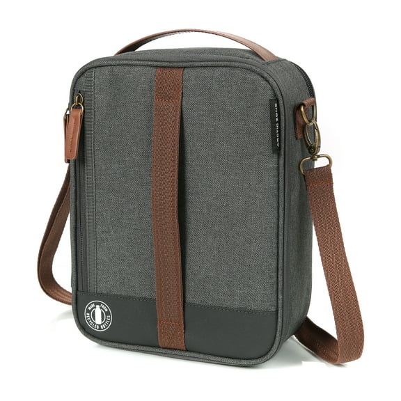 Arctic Zone Heathered Eco Expandable Upright Reusable Lunch Box with Thermal Insulation, Gray