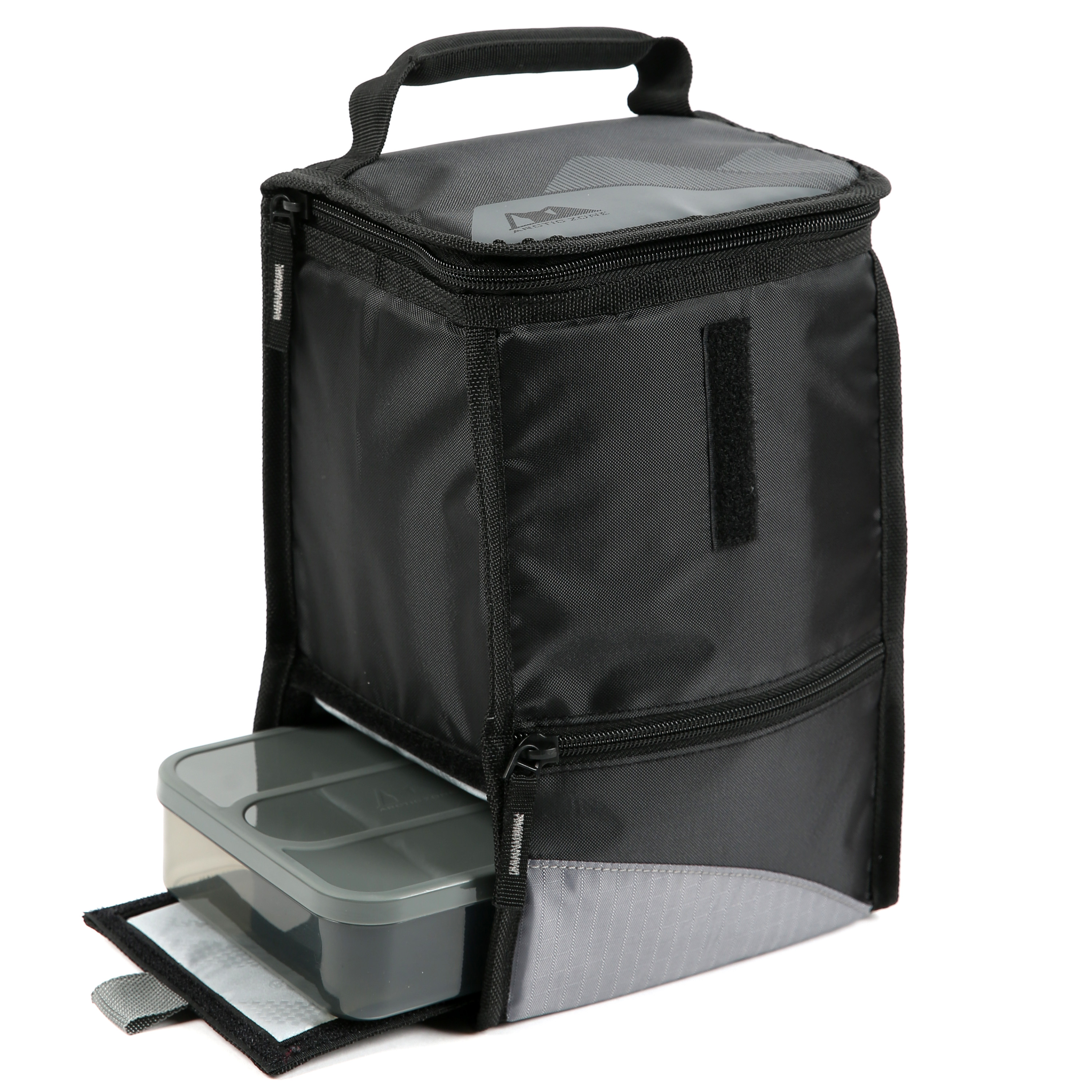 Arctic Zone Hi-Top Power Pack Lunch Pack with Food Container, Black - image 1 of 11