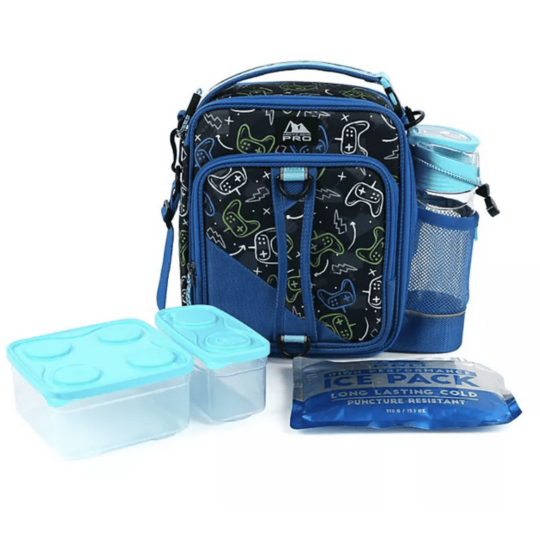 Arctic Zone Pro Expandable Lunch Box All Night Gamer Blue