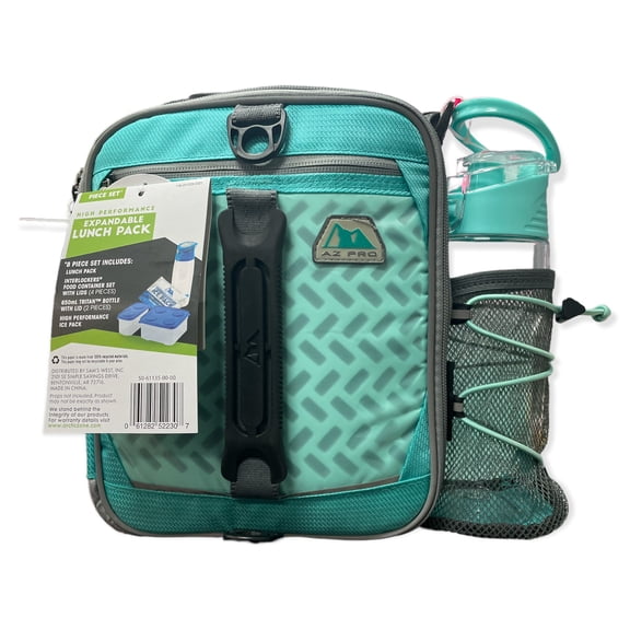 Arctic Zone Pro Expandable Lunch Pack with 650ml Tritan Bottle (Teal)