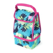 Arctic Zone Dual Compartment Lunch Bag Plus with Microban® Protected Easy Clean Lining, Floral