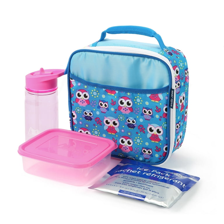 Lunch Box for Kids & Adults - Stainless Steel / ABS – Pink & Blue