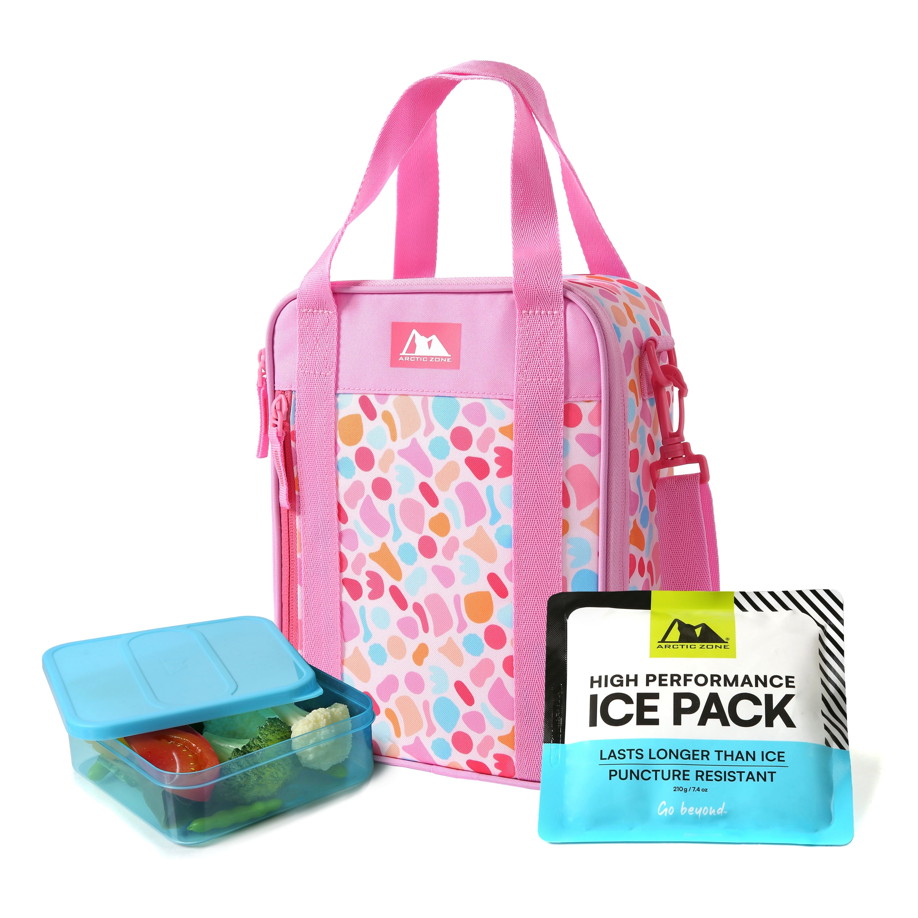 Arctic Zone Urban Lunch Box Combo with Ice Pack and Sandwich Container - Tutti Frutti