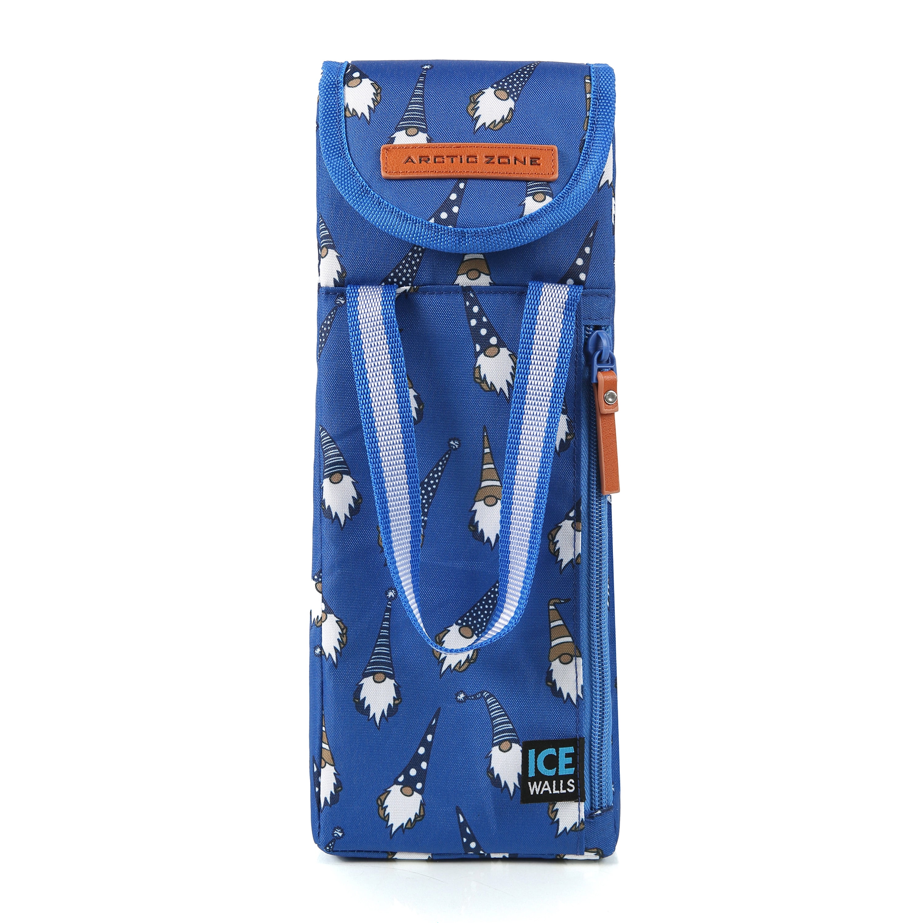 Arctic Zone Wine Tote Wine Bottle Bag, Blue Gnome