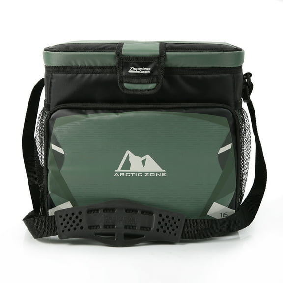 Arctic Zone 16 Can, 11 Quart Zipperless Soft Cooler, Green