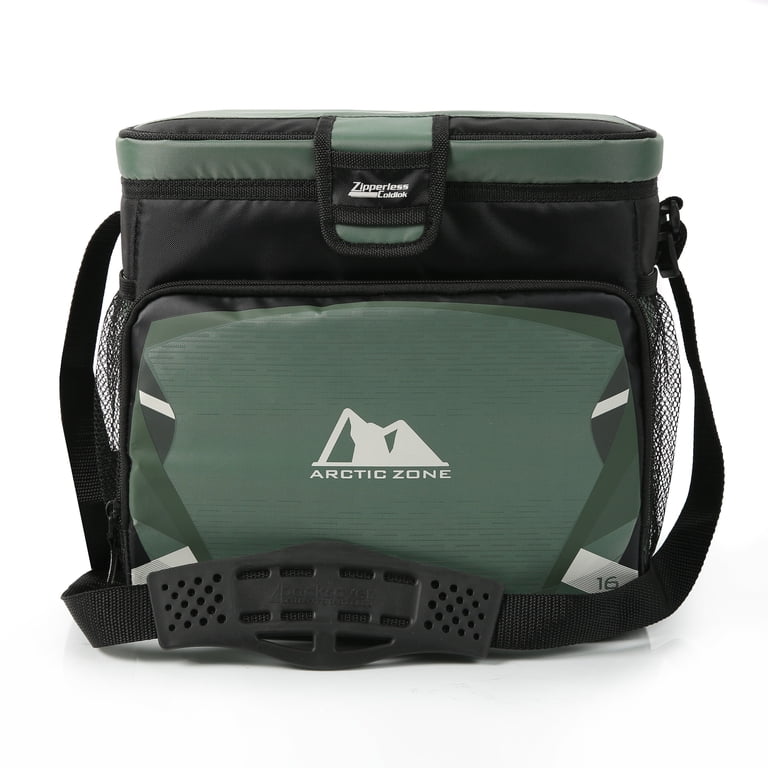 Arctic Zone 16 Can, 11 Quart Zipperless Soft Cooler, Green