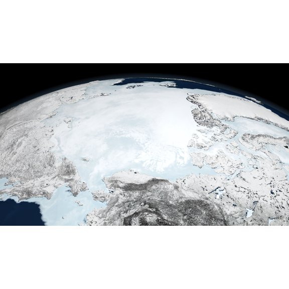 Arctic sea ice Canvas Art - Stocktrek Images (38 x 21)