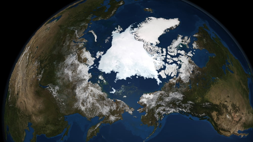 Arctic sea ice Canvas Art - Stocktrek Images (38 x 21)