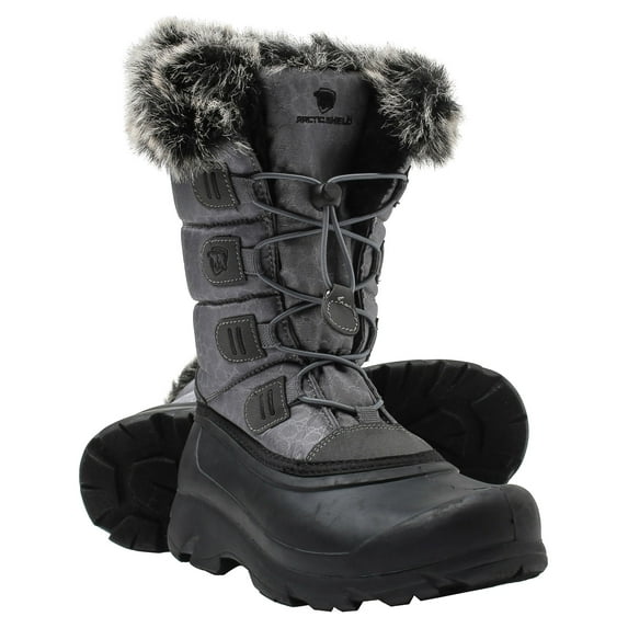 ArcticShield Women's Polar Waterproof Insulated Cold Rated Faux Fur Winter Snow Boots