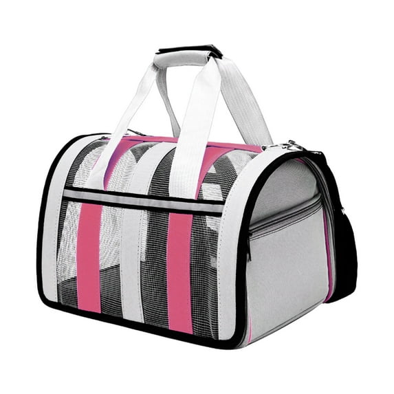 Arcticice Cat Dog Carrier for Small Medium Cats Dogs Puppies Up To 15 Lb with Oxford Cloth Full Side Mesh Collapsible Pet Carrier