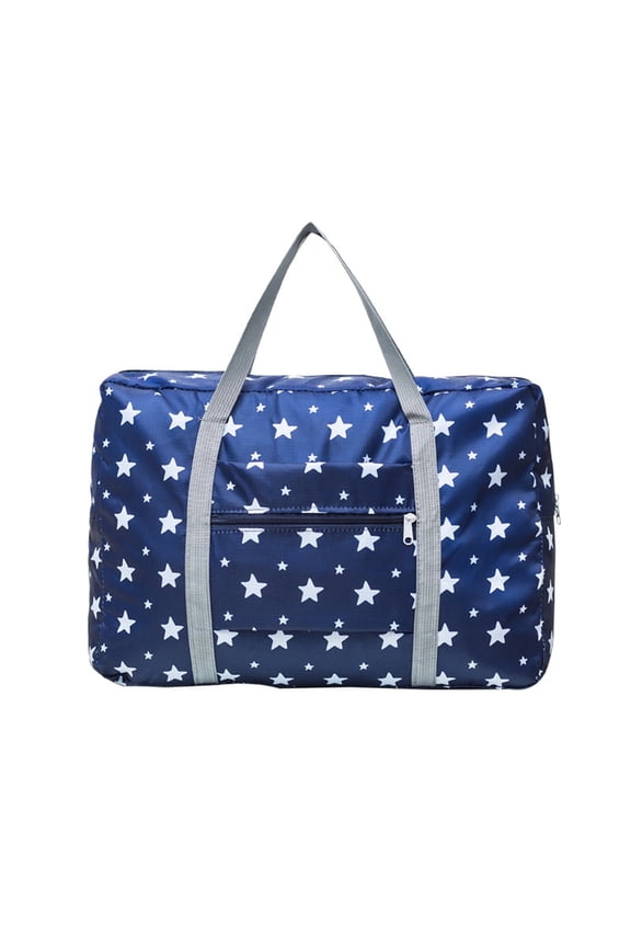 Foldable Travel Duffel Bag, Spirit Airlines Personal item Carry on Luggage Bag, Waterproof Sports Gym Bag Weekender Overnight Bags for Women and Men, Star