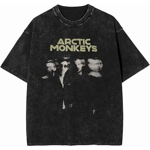 Arctics Vintage Washed Print Shirt Monkeys Merch Tshirt Loose Fashion Tee For Women Men