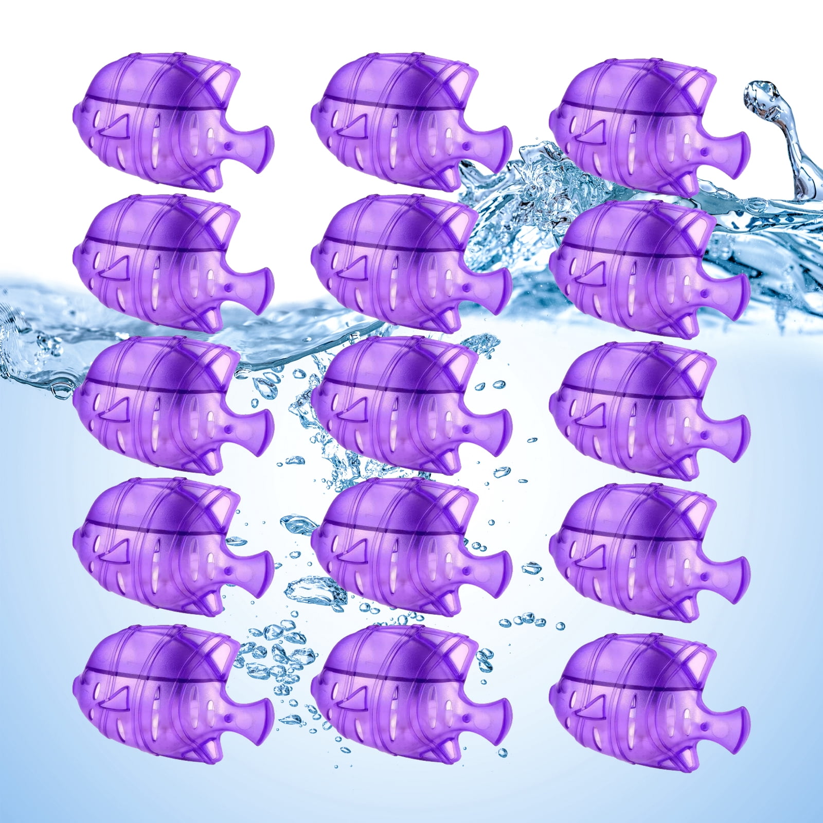 Arcticwind 15 Pack Humidifier Cleaning Fish, Humidifier Cleaner for Humidifiers and Fish Tanks, Purifies Water, Prevents Hard Water Build-Up, Reduces Scale,Purple